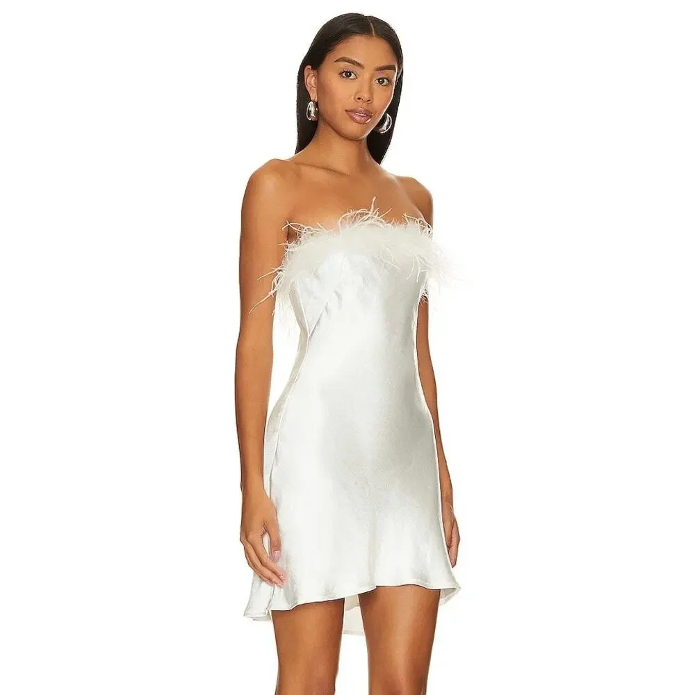 NWT Lovers and Friends Moira Mini Dress in White - Picture 4 of 4
